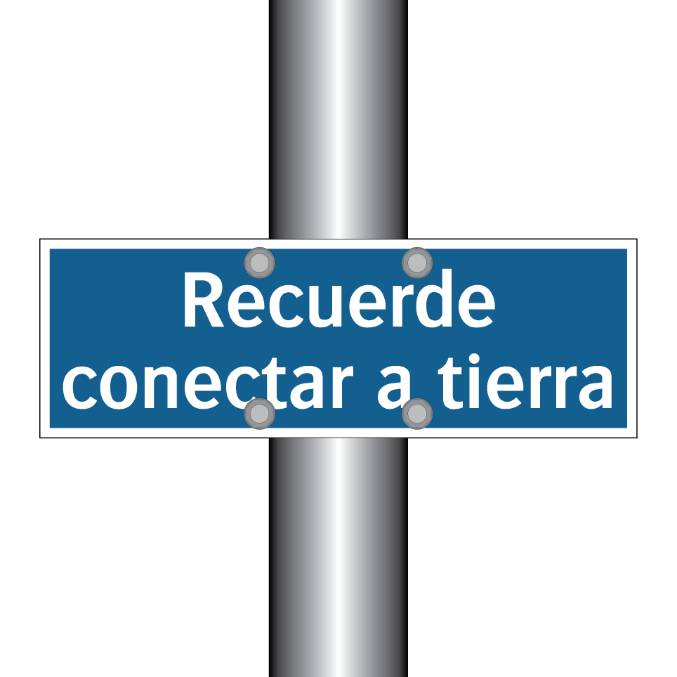 Recuerde conectar a tierra