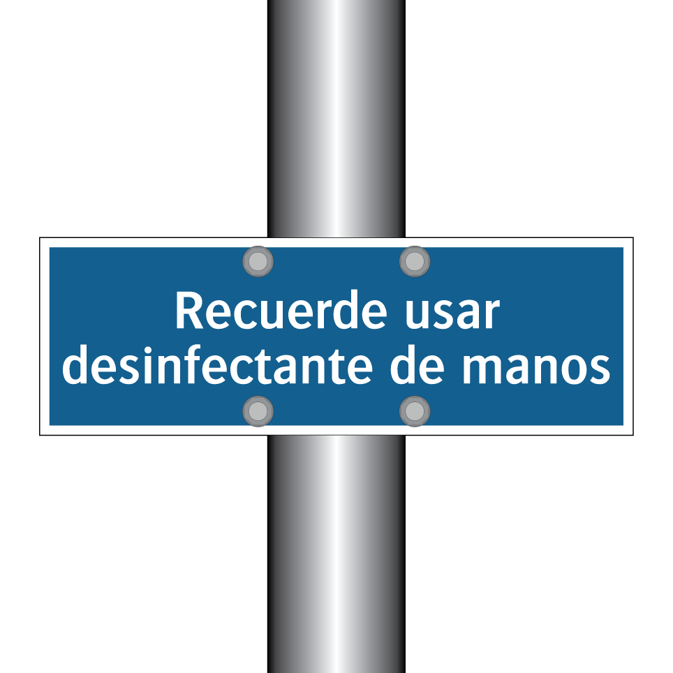 Recuerde usar desinfectante de manos