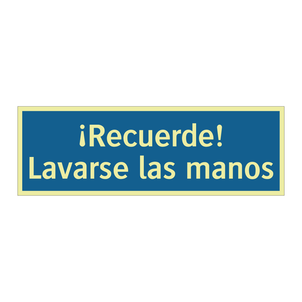 ¡Recuerde! Lavarse las manos