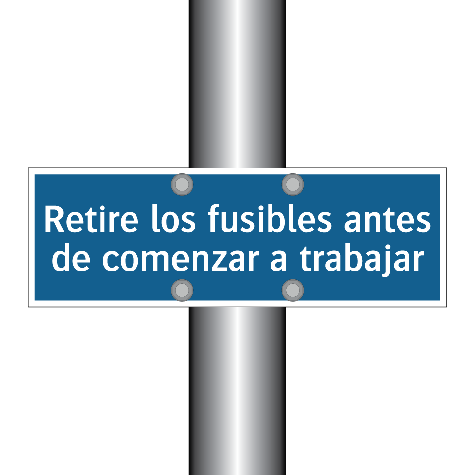 Retire los fusibles antes de comenzar a trabajar