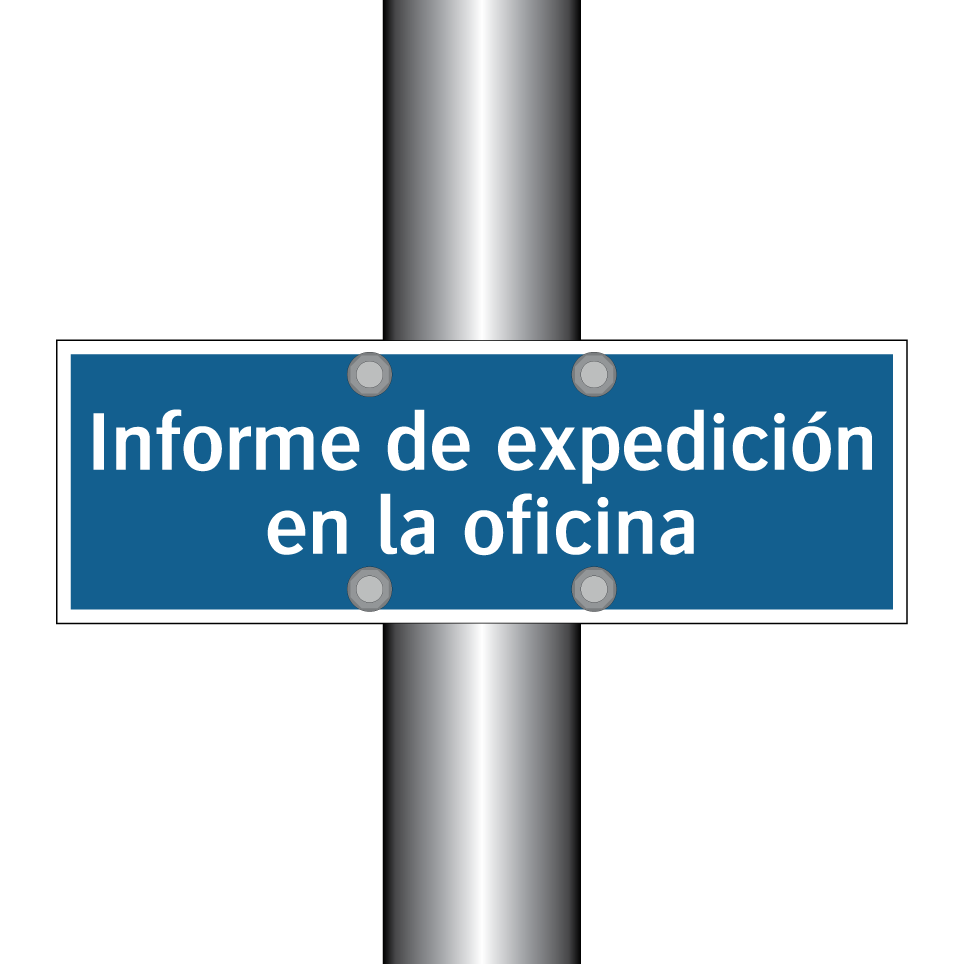 Informe de expedición en la oficina