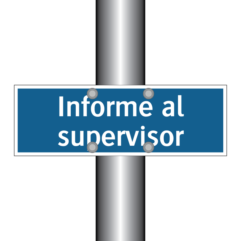 Informe al supervisor