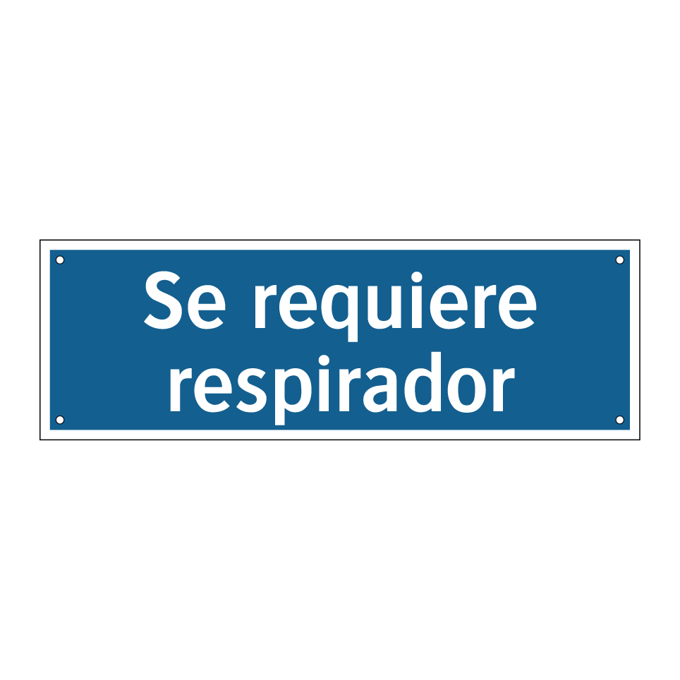 Se requiere respirador