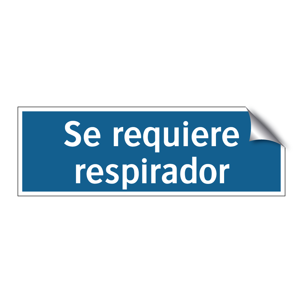 Se requiere respirador