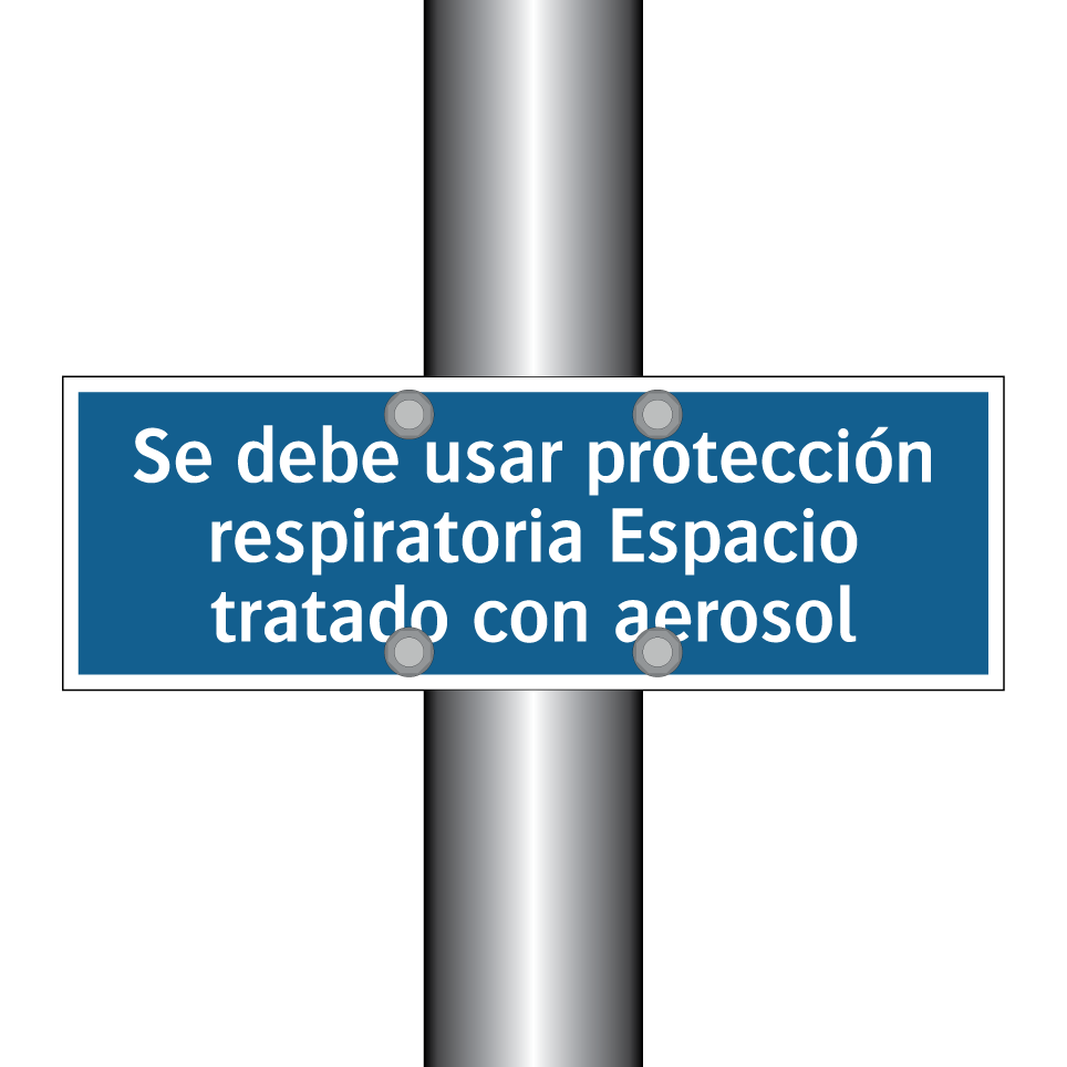 Se debe usar protección respiratoria Espacio tratado con aerosol