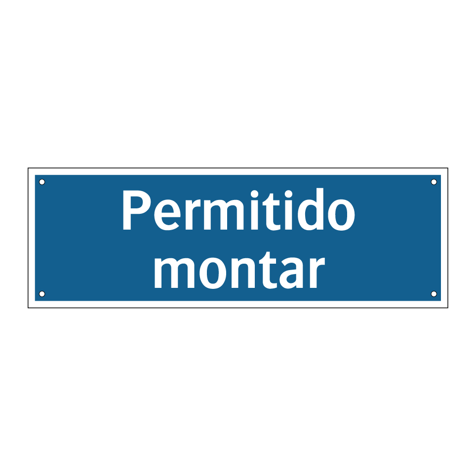 Permitido montar