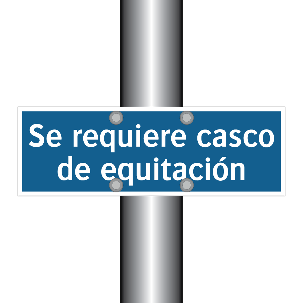 Se requiere casco de equitación