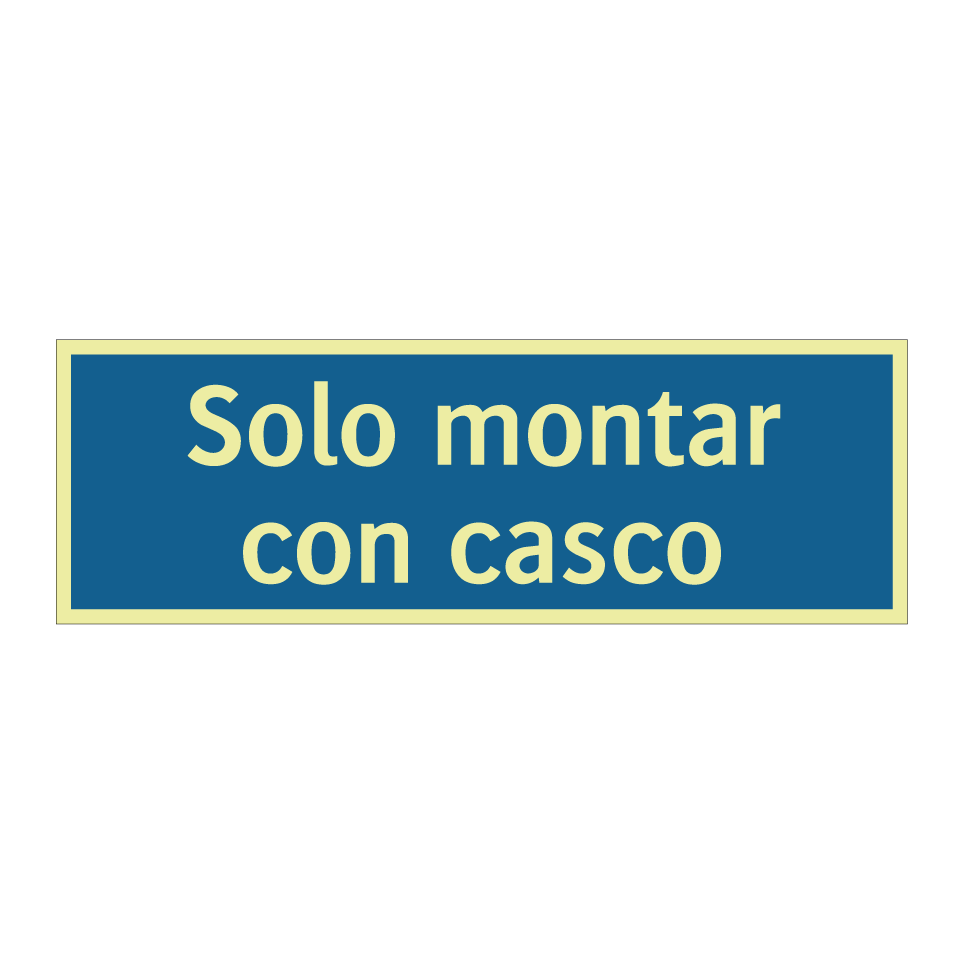 Solo montar con casco
