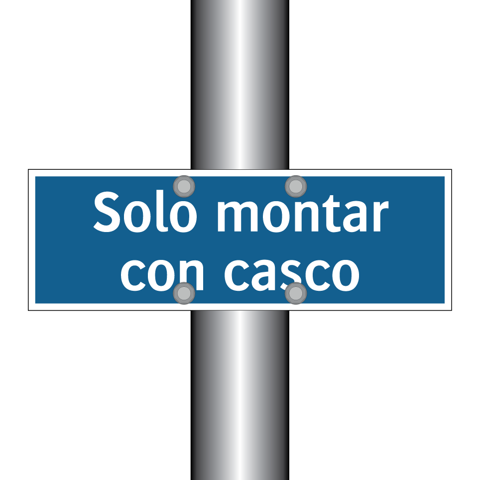 Solo montar con casco