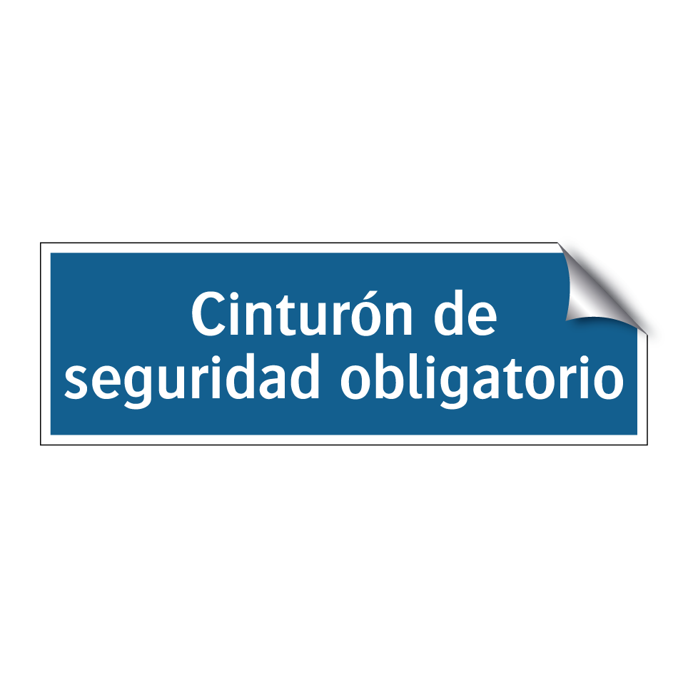 Cinturón de seguridad obligatorio