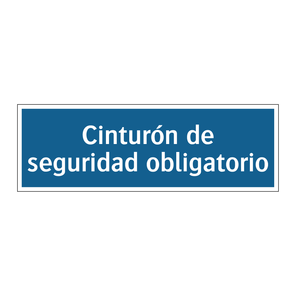 Cinturón de seguridad obligatorio