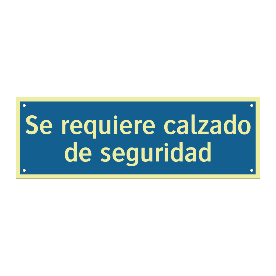 Se requiere calzado de seguridad