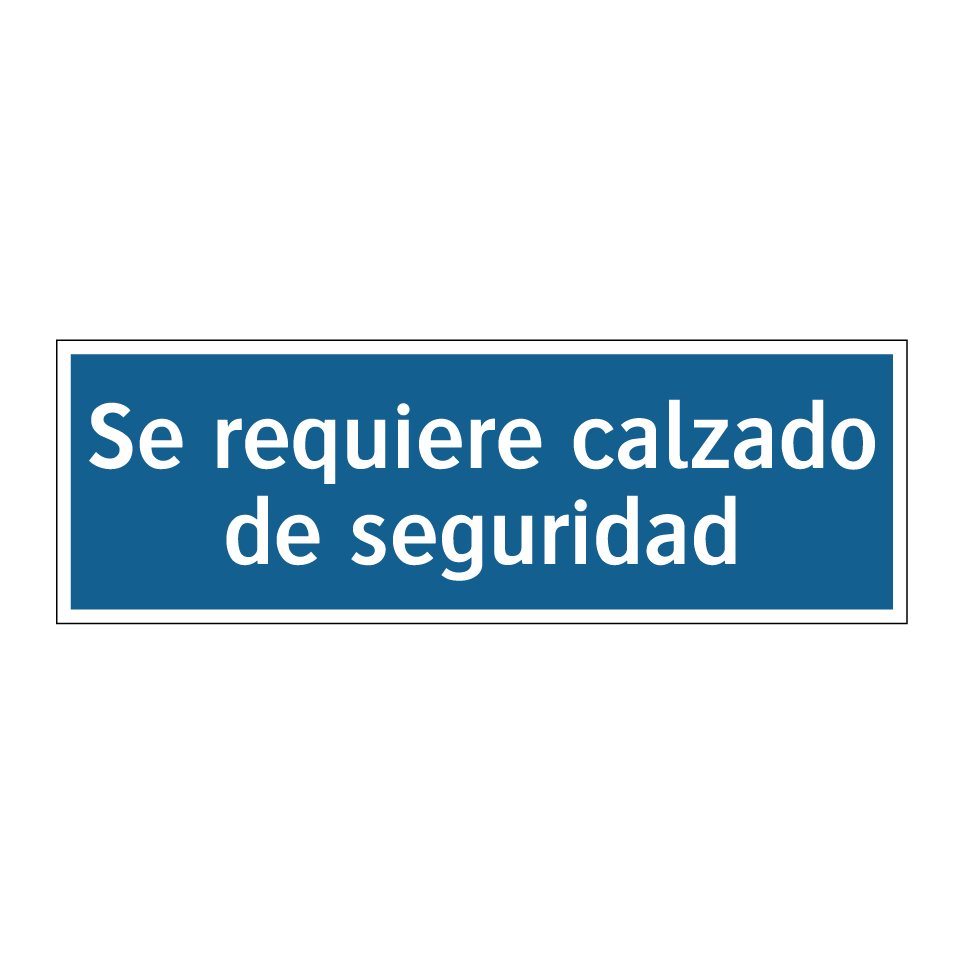 Se requiere calzado de seguridad