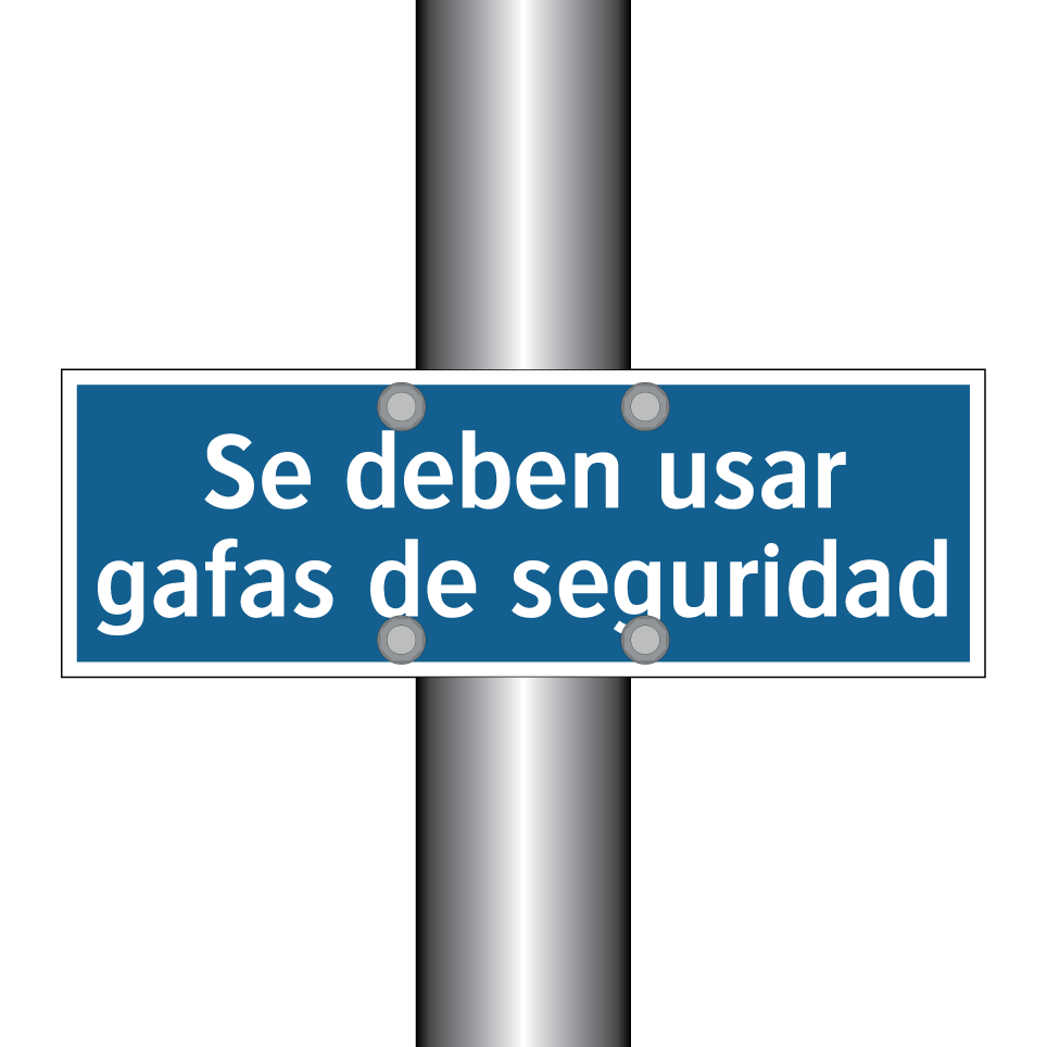 Se deben usar gafas de seguridad