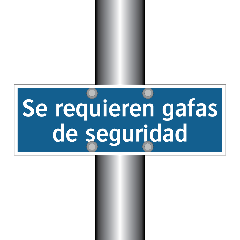 Se requieren gafas de seguridad