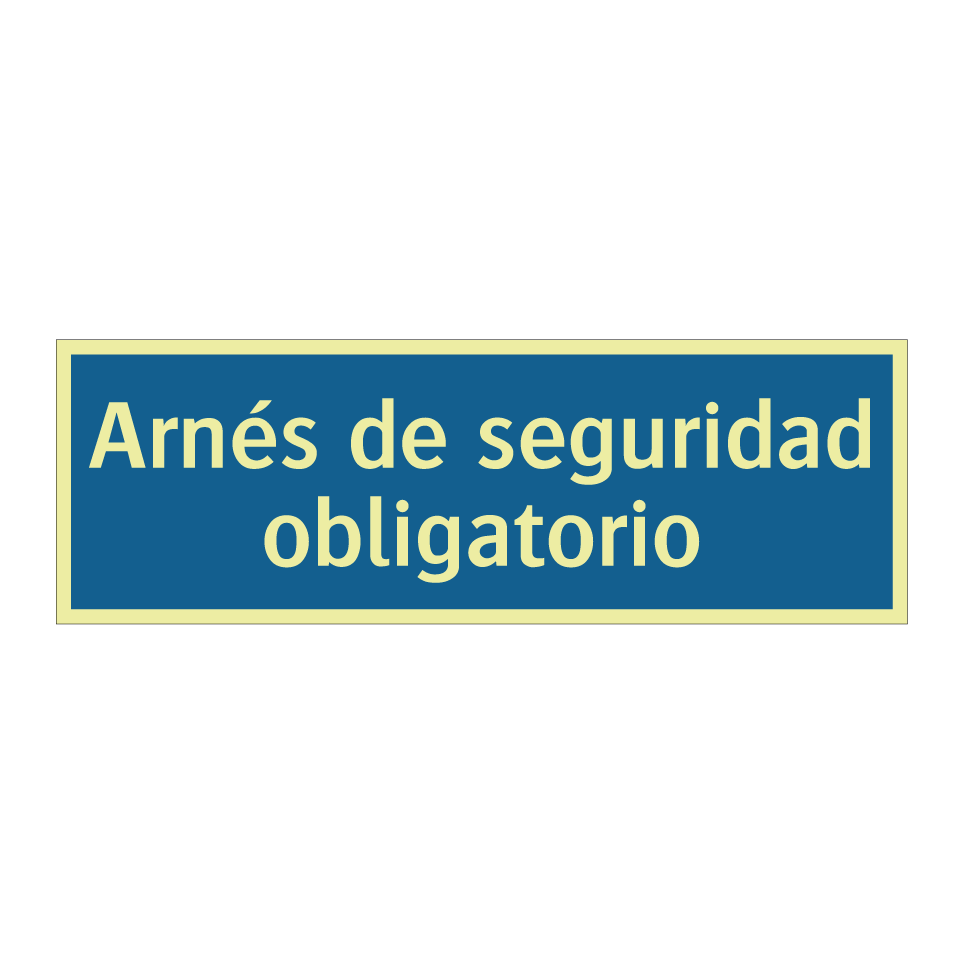 Arnés de seguridad obligatorio