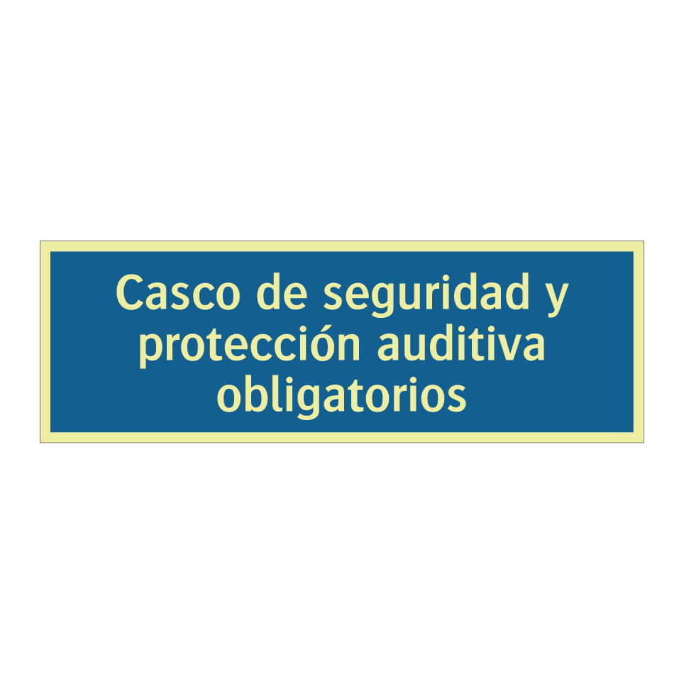 Casco de seguridad y protección auditiva obligatorios
