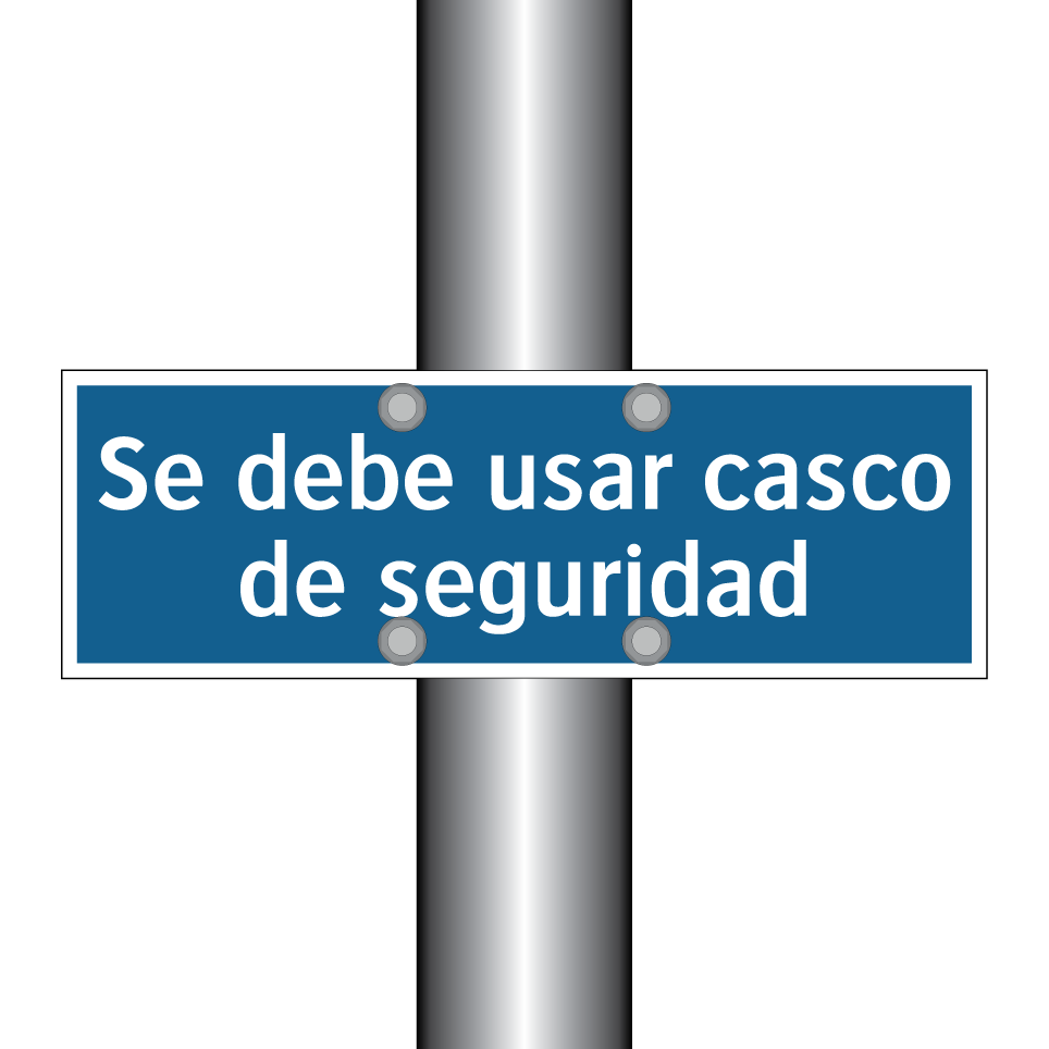 Se debe usar casco de seguridad