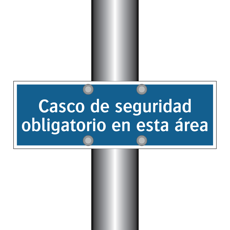 Casco de seguridad obligatorio en esta área