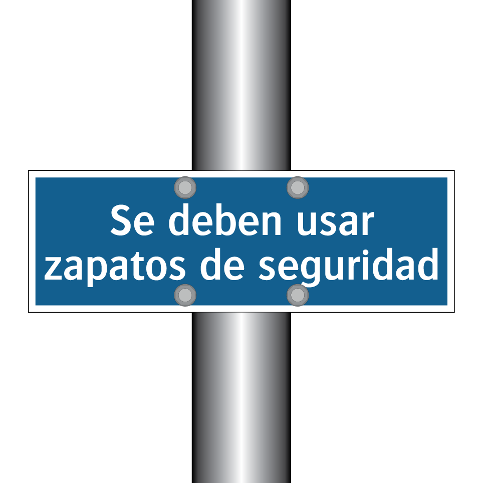 Se deben usar zapatos de seguridad