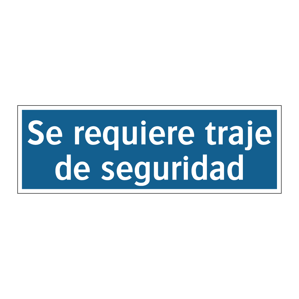 Se requiere traje de seguridad