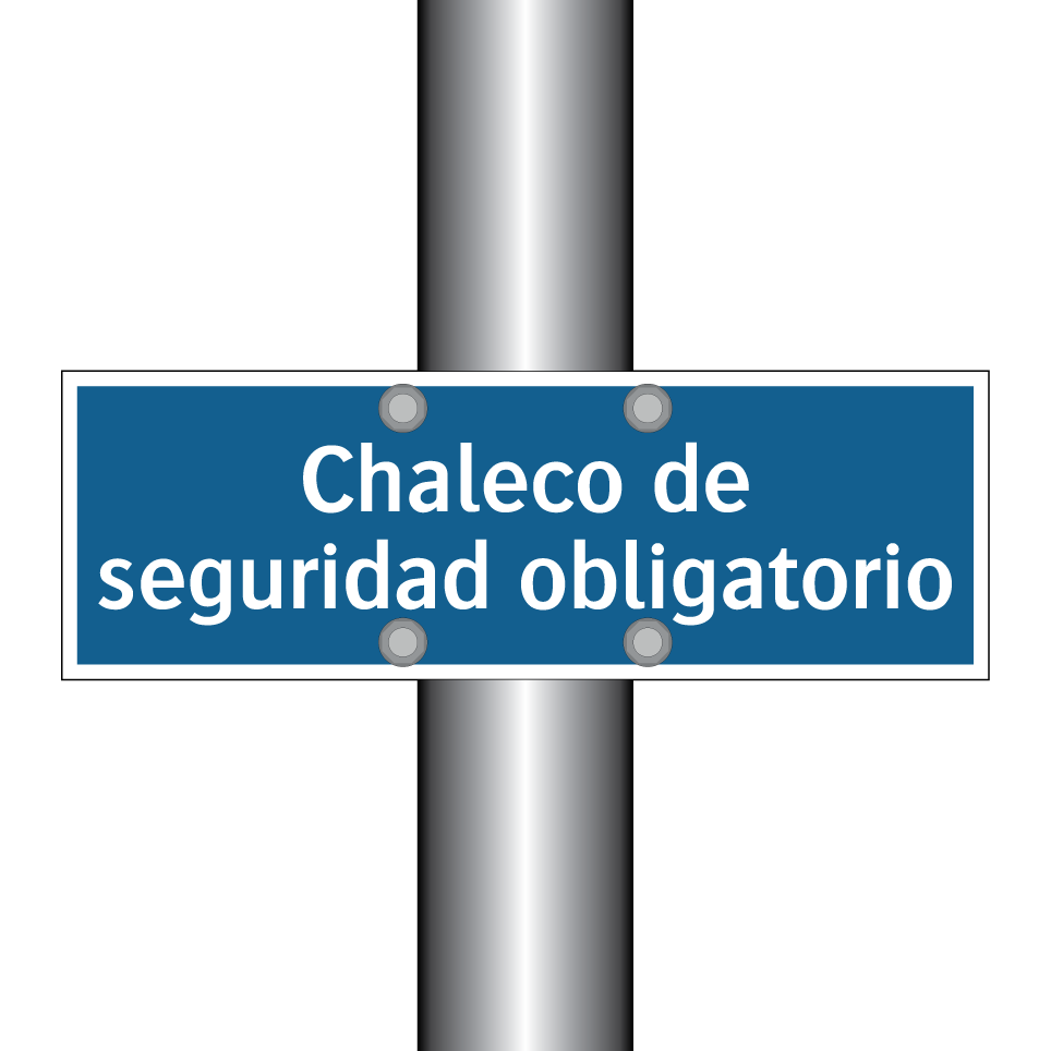 Chaleco de seguridad obligatorio