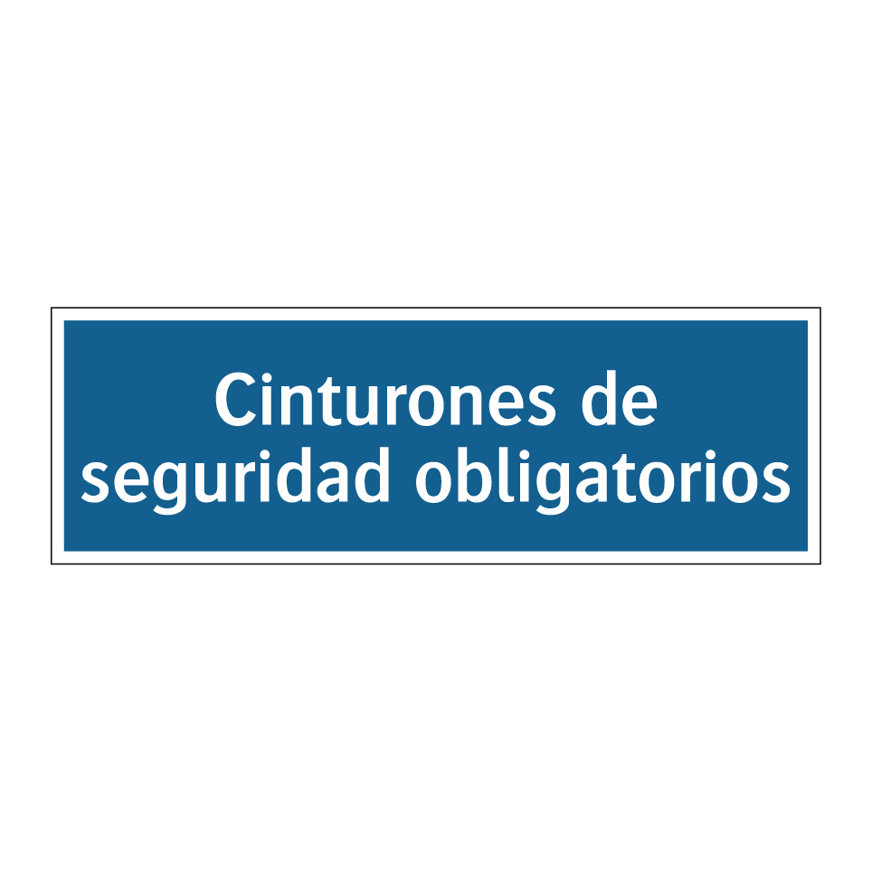 Cinturones de seguridad obligatorios