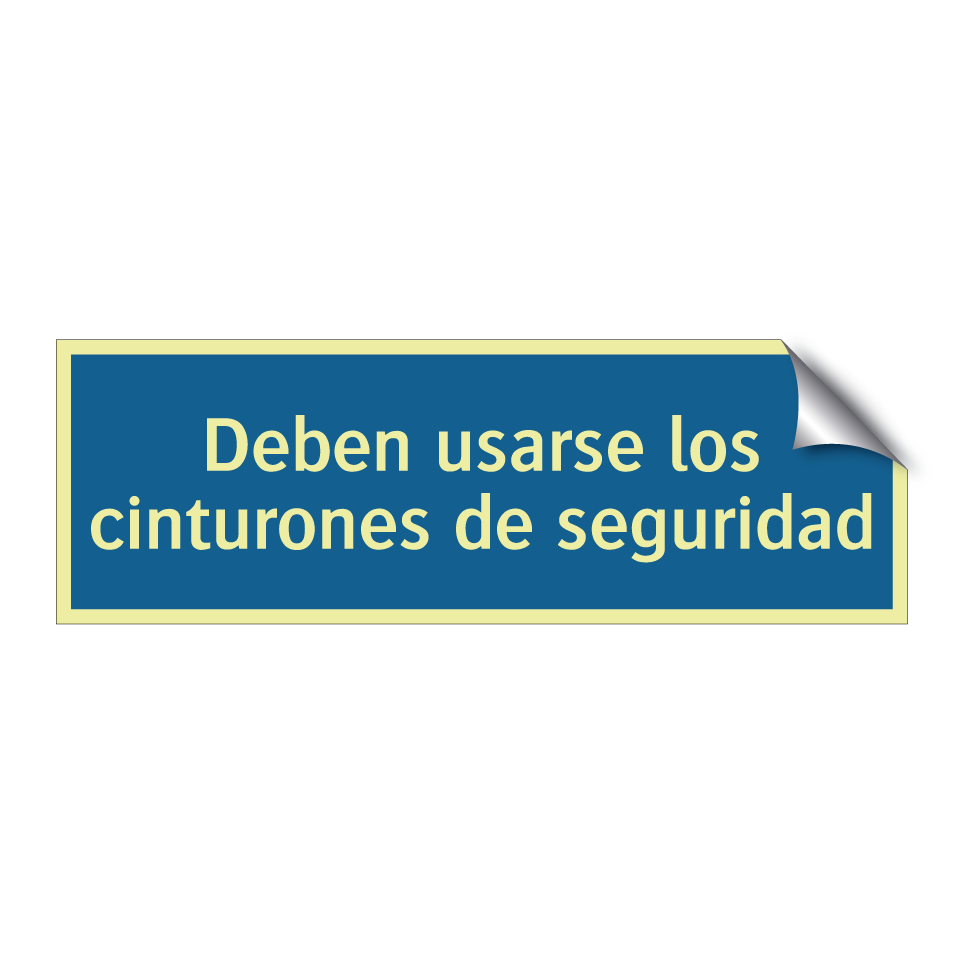 Deben usarse los cinturones de seguridad