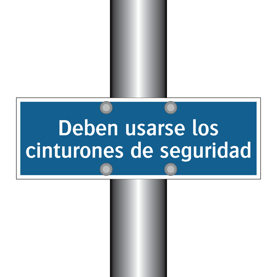 Deben usarse los cinturones de seguridad