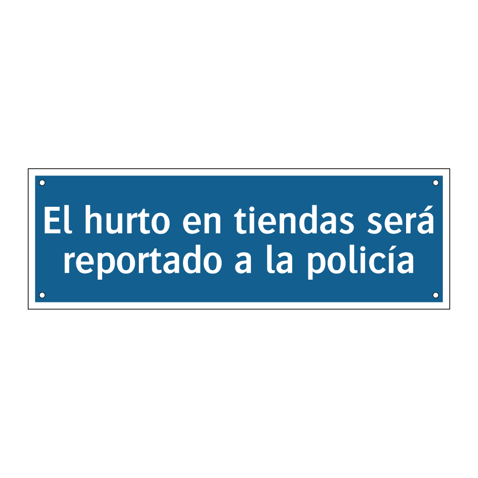 El hurto en tiendas será reportado a la policía