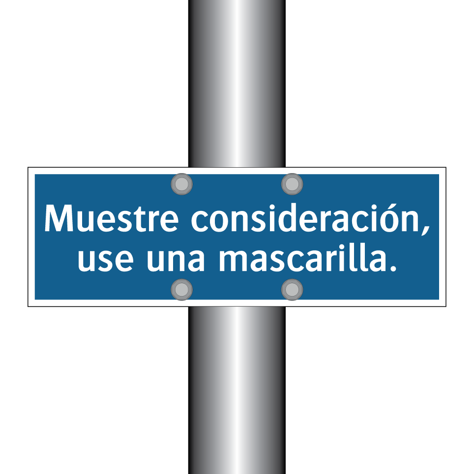 Muestre consideración, use una mascarilla.