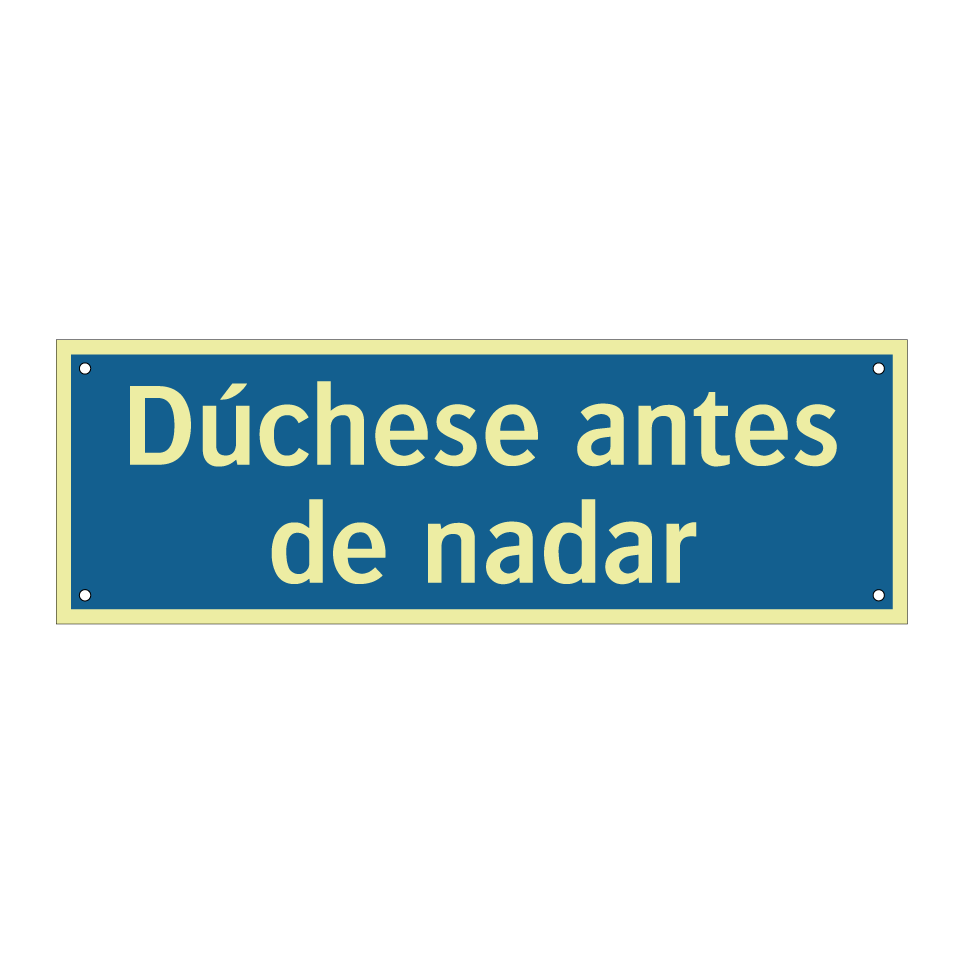 Dúchese antes de nadar