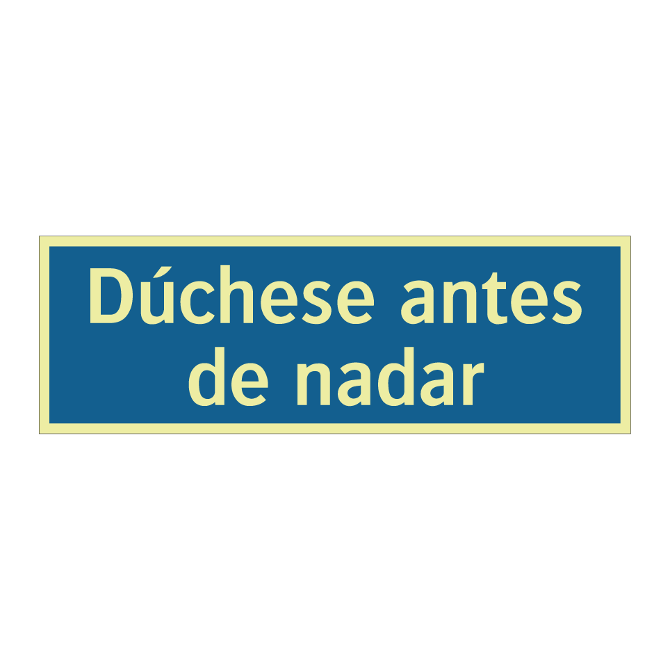 Dúchese antes de nadar