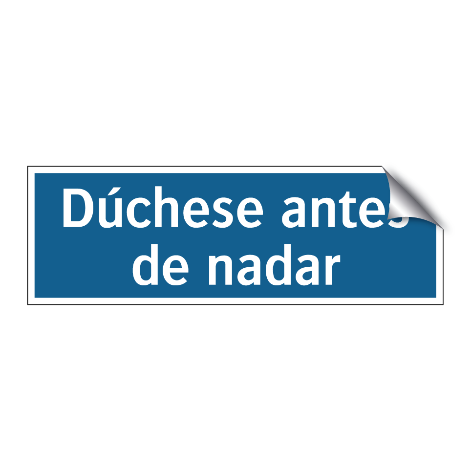 Dúchese antes de nadar