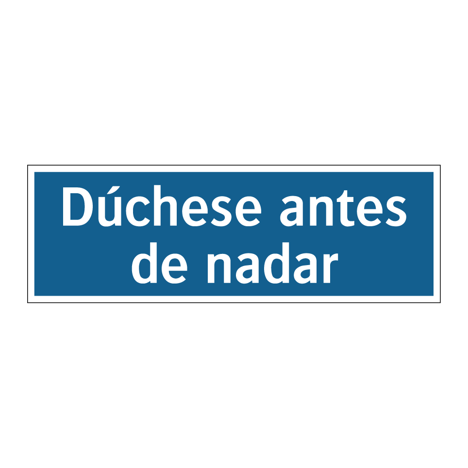 Dúchese antes de nadar