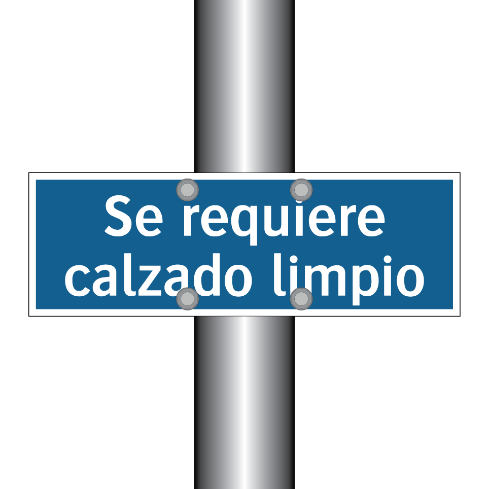 Se requiere calzado limpio