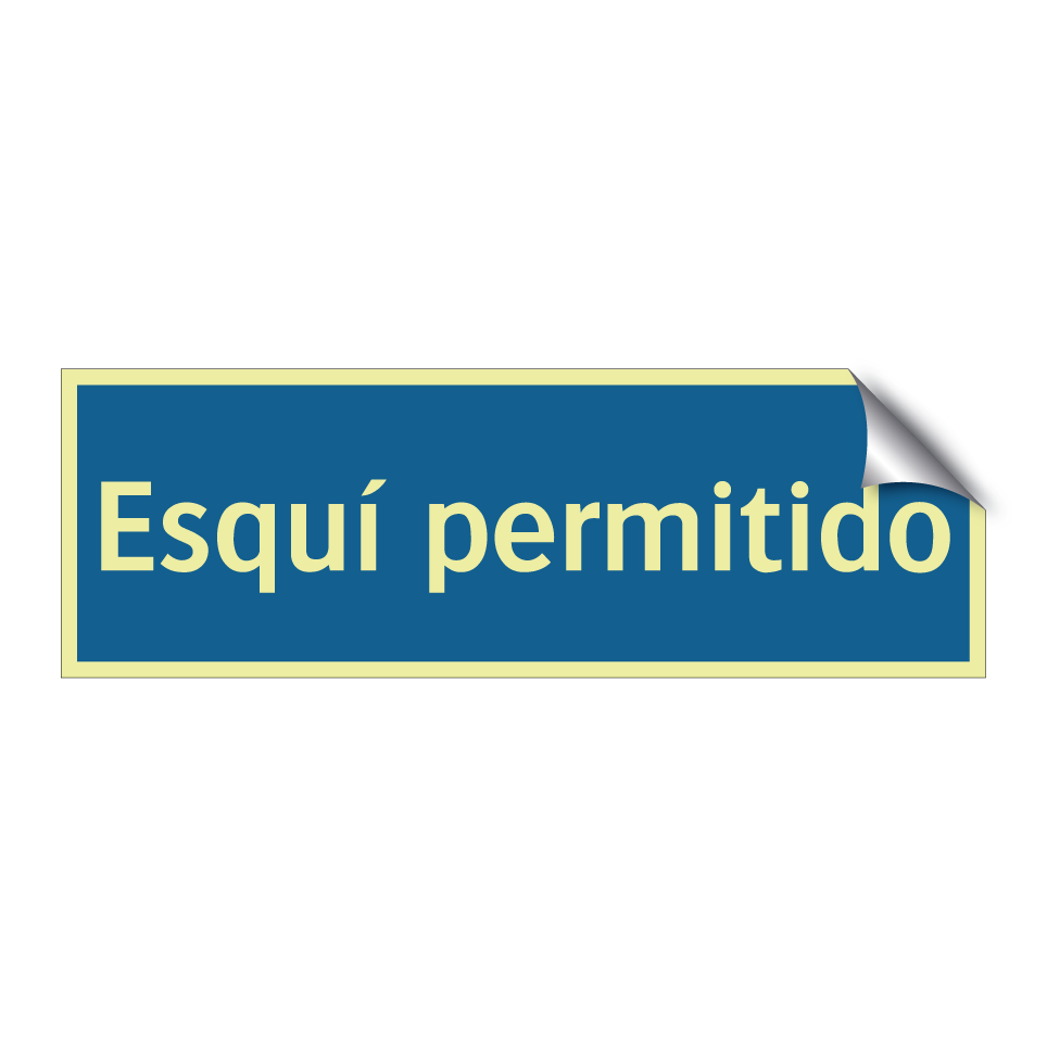 Esquí permitido