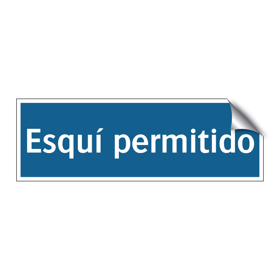 Esquí permitido