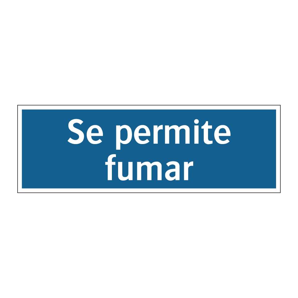 Se permite fumar