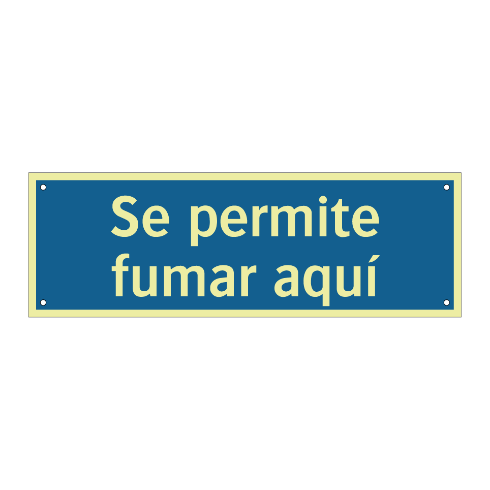 Se permite fumar aquí
