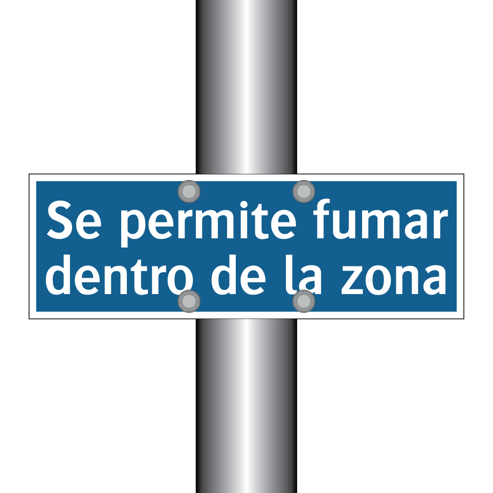 Se permite fumar dentro de la zona