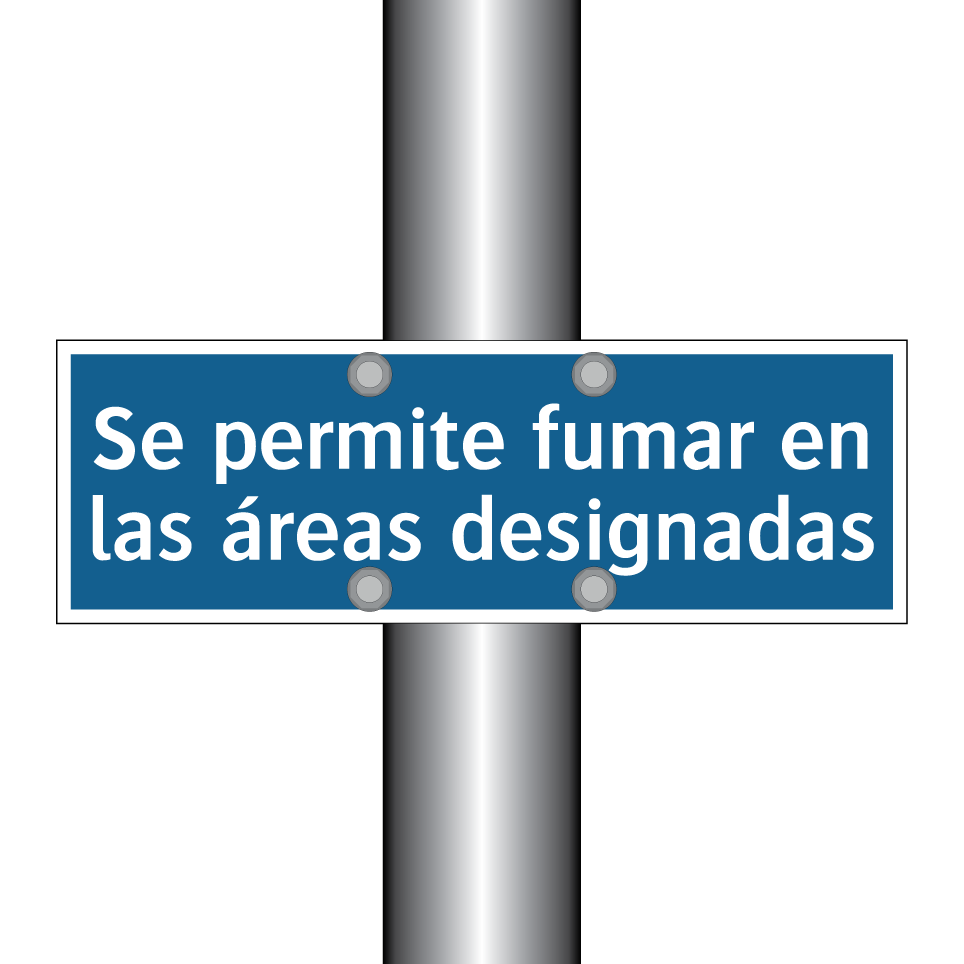 Se permite fumar en las áreas designadas
