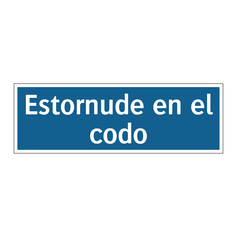 Estornude en el codo