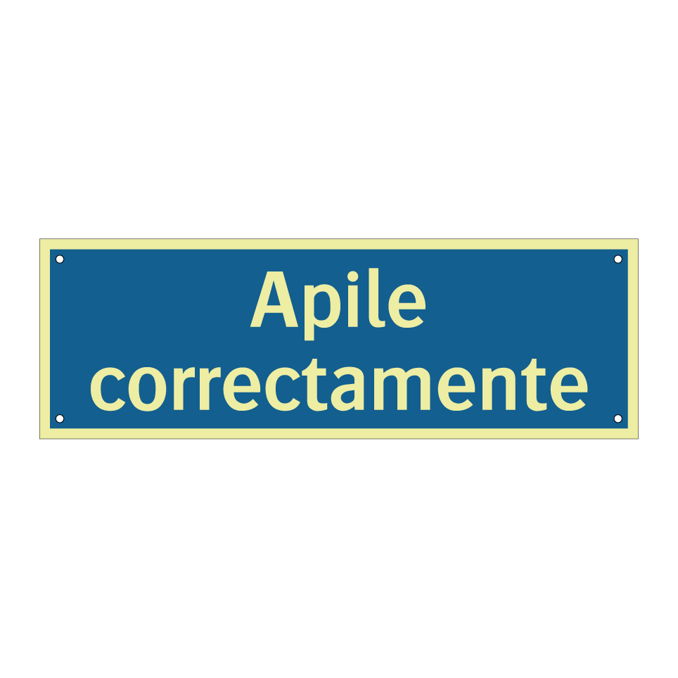 Apile correctamente