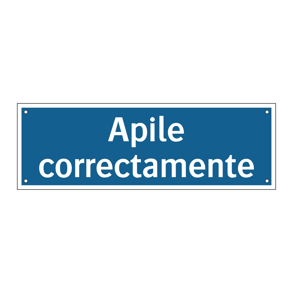Apile correctamente