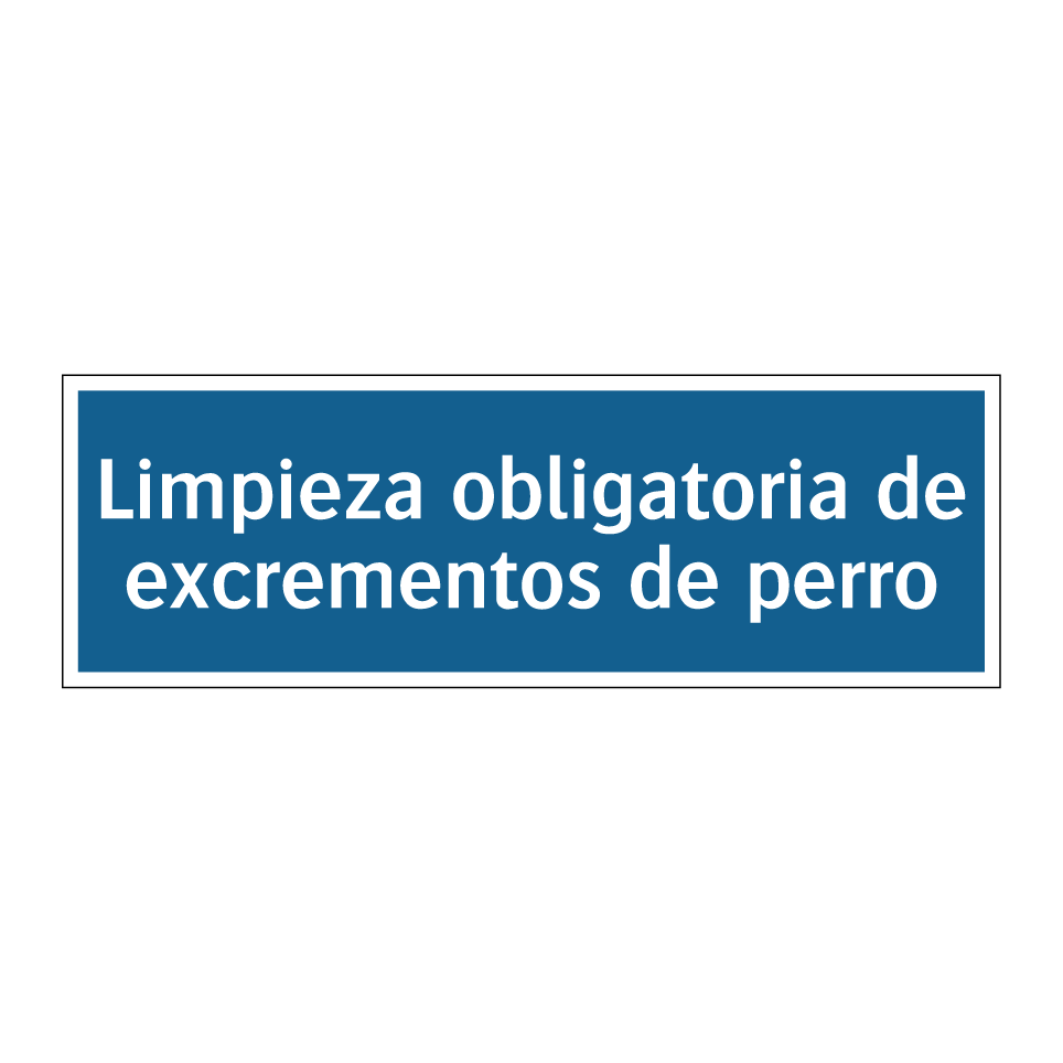 Limpieza obligatoria de excrementos de perro
