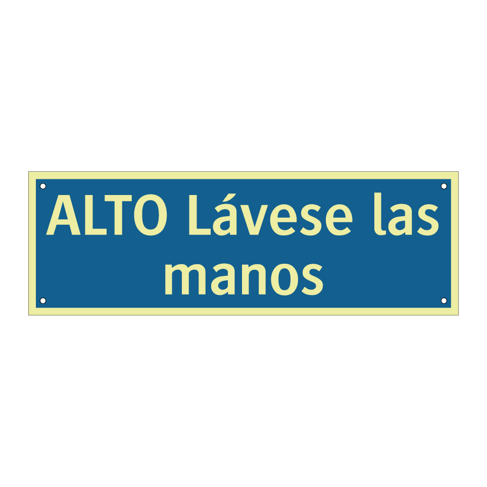 ALTO Lávese las manos