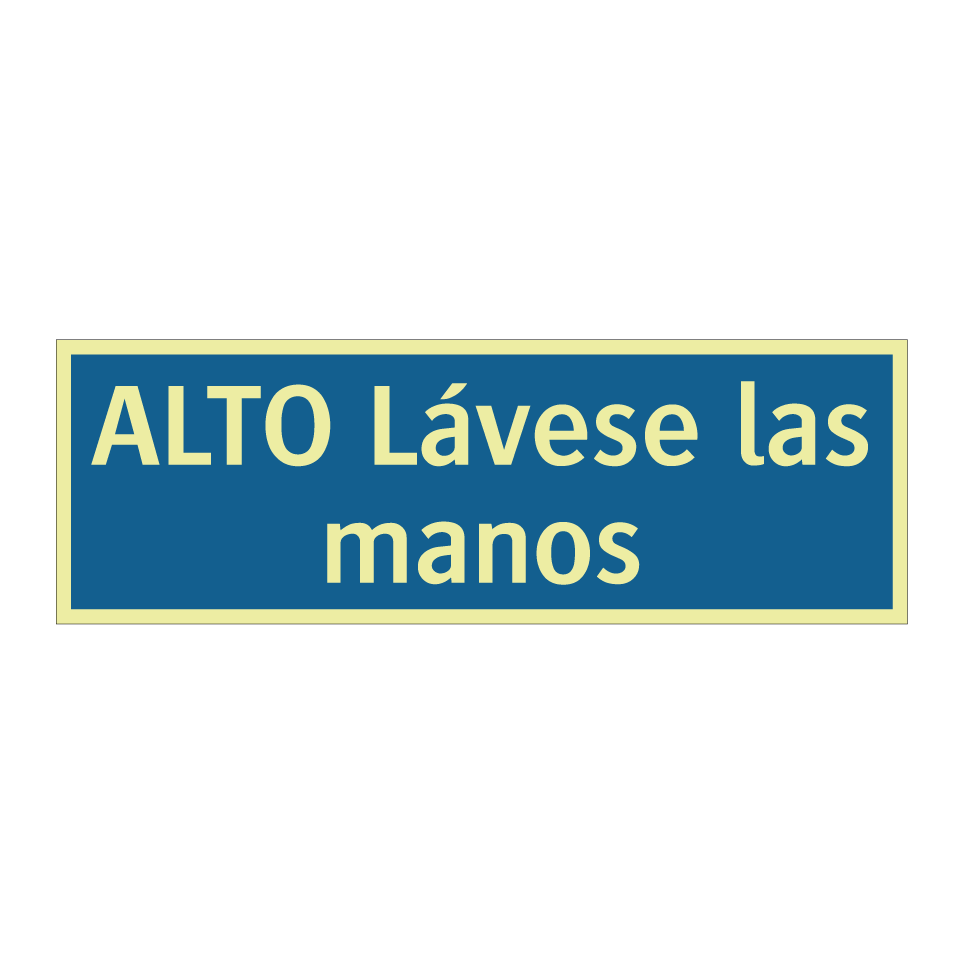 ALTO Lávese las manos