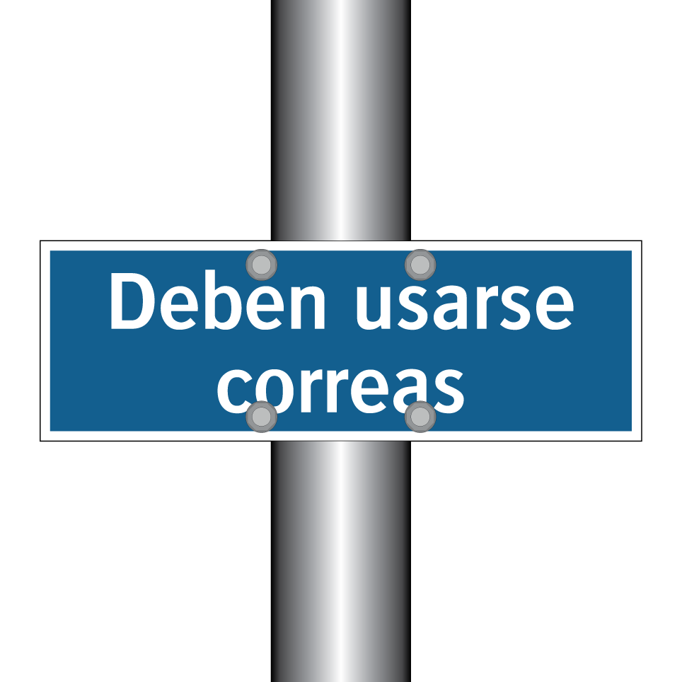 Deben usarse correas