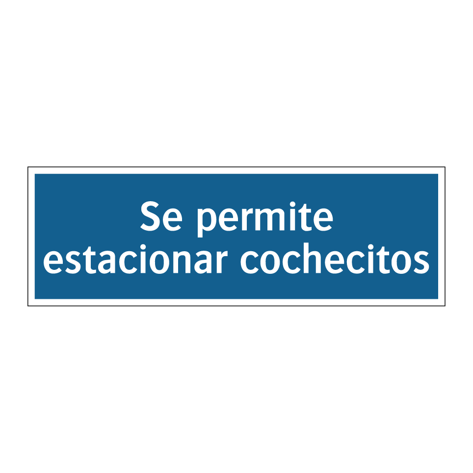 Se permite estacionar cochecitos